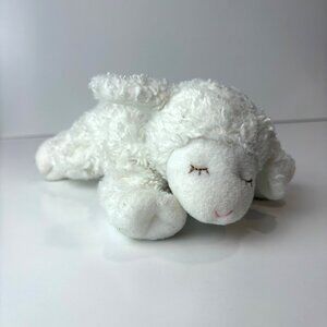 Baby GUND Winky Plush Lamb 8” Rattle Lovey Soft Toy #058133